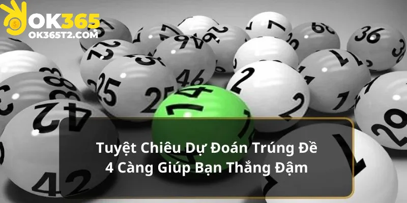 Bỏ túi tuyệt chiêu : Kinh nghiệm chơi lô đề 4 càng từ cao thủ